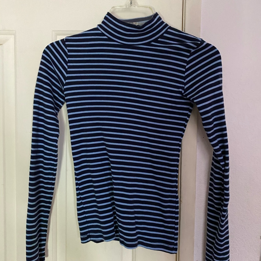 Brandy Melville Striped Mockneck